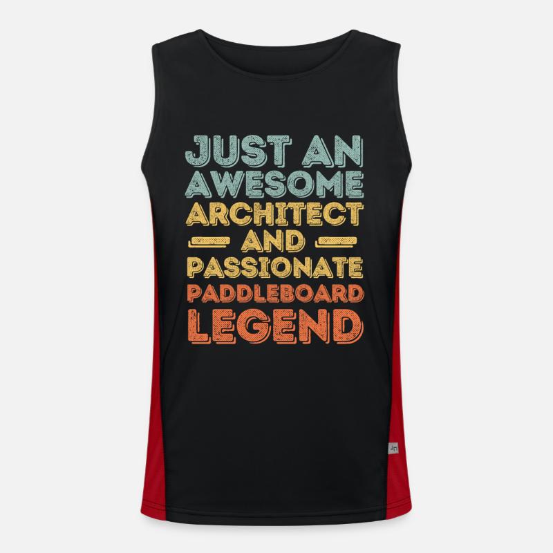 Architecte Paddleboard rétro Débardeur respirant contrasté Homme 