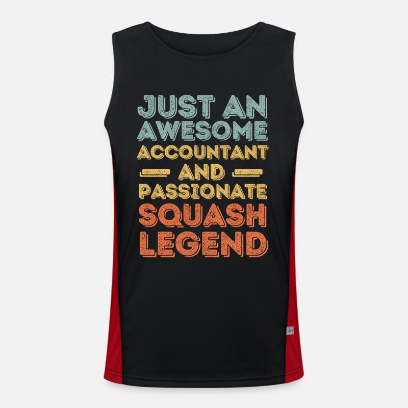 Comptable Squash rétro Débardeur respirant contrasté Homme 