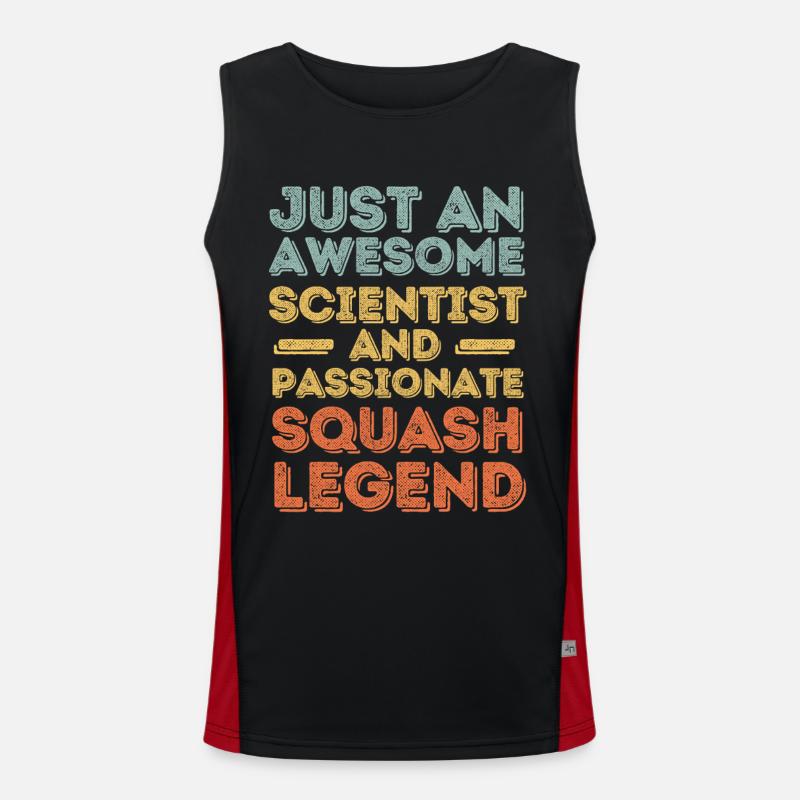 Scientist Squash retro Men's Functional Contrast Tank Top 