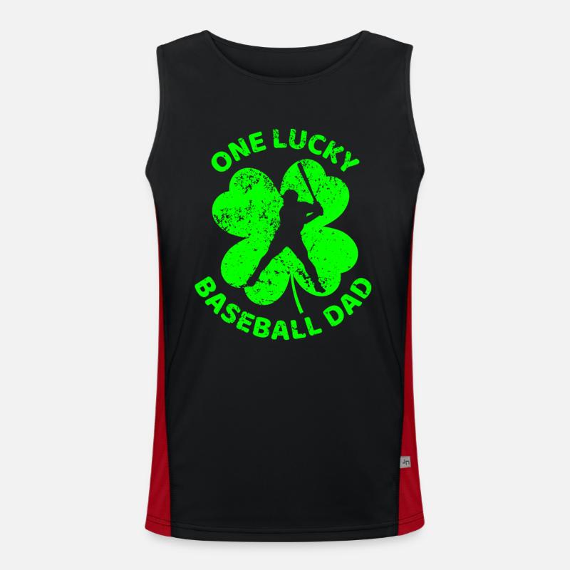 Baseball Trèfle de la Saint-Patrick Débardeur respirant contrasté Homme 