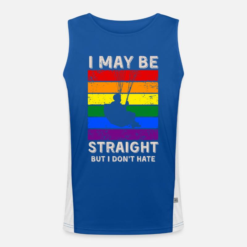 Paragliding LGBT-Rechte Funktionelles Kontrast-Tank Top für Männer 