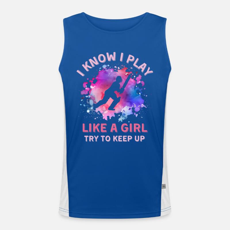 Frauen Cricket Mädchen Funktionelles Kontrast-Tank Top für Männer 