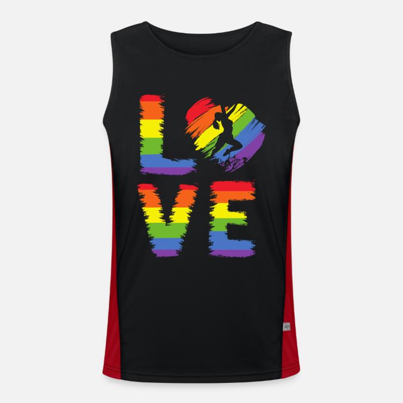femmes Escalade LGBT Pride Débardeur respirant contrasté Homme 