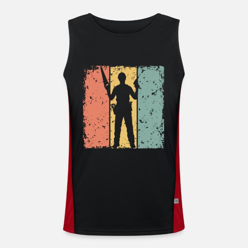 Handwerker retro Funktionelles Kontrast-Tank Top für Männer 