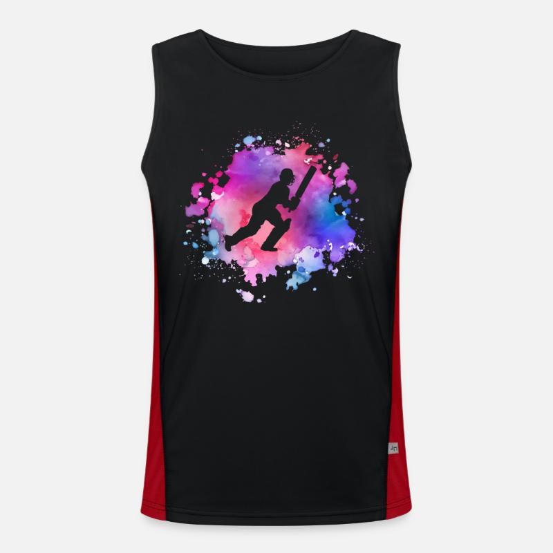 Frauen Cricket Mädchen Funktionelles Kontrast-Tank Top für Männer 