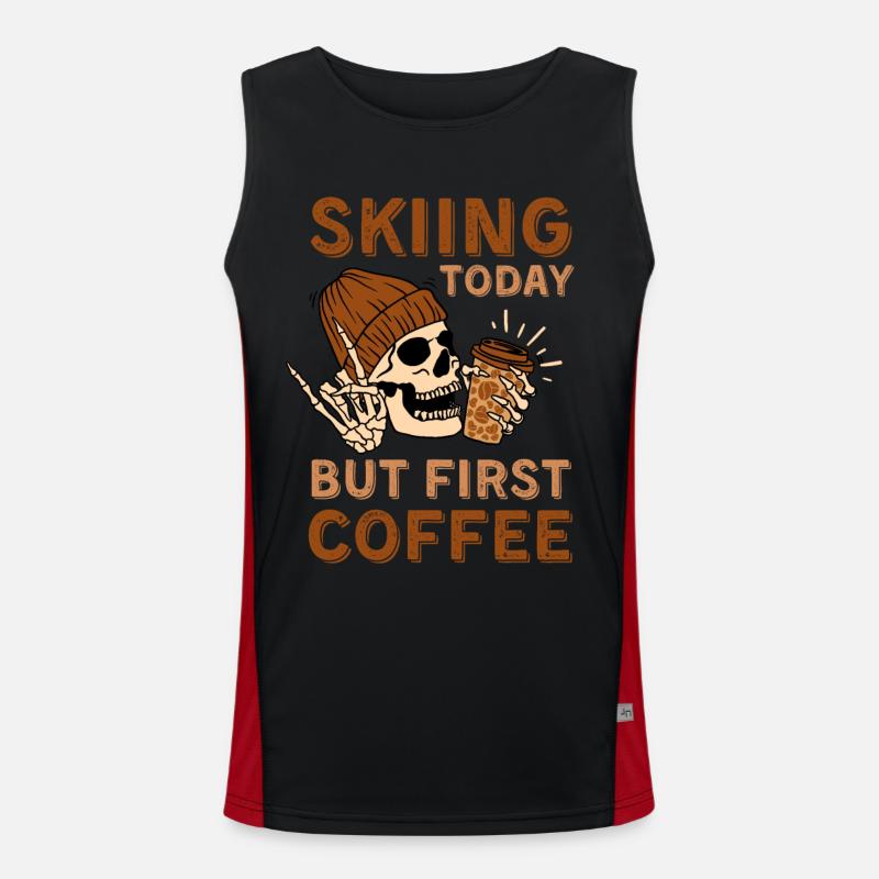 Café Squelette de ski Débardeur respirant contrasté Homme 
