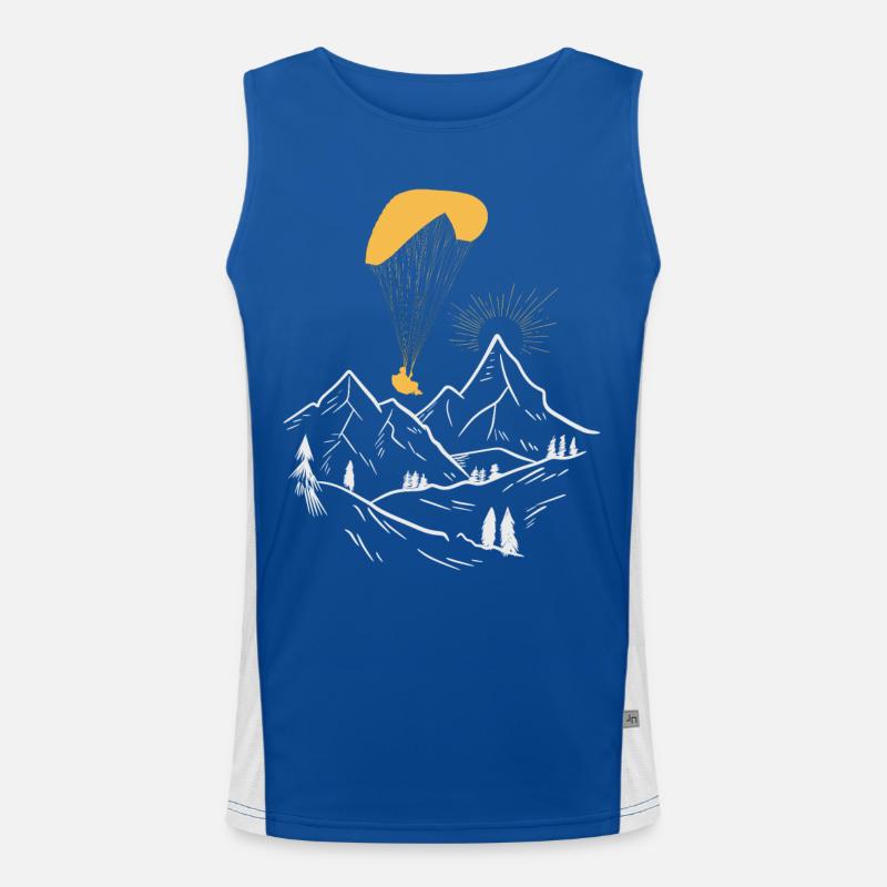 Paragliding Men's Functional Contrast Tank Top 