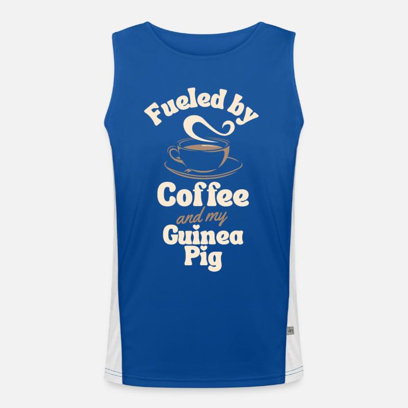 Coffee Guinea-pig lover Men's Functional Contrast Tank Top 