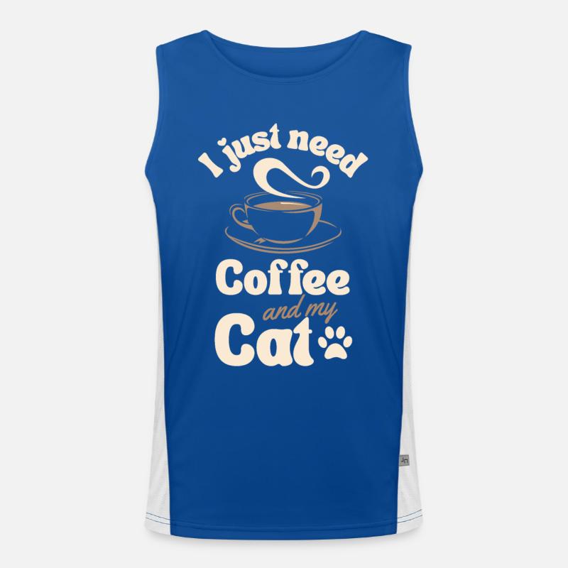 Amateur de chat de café Débardeur respirant contrasté Homme 