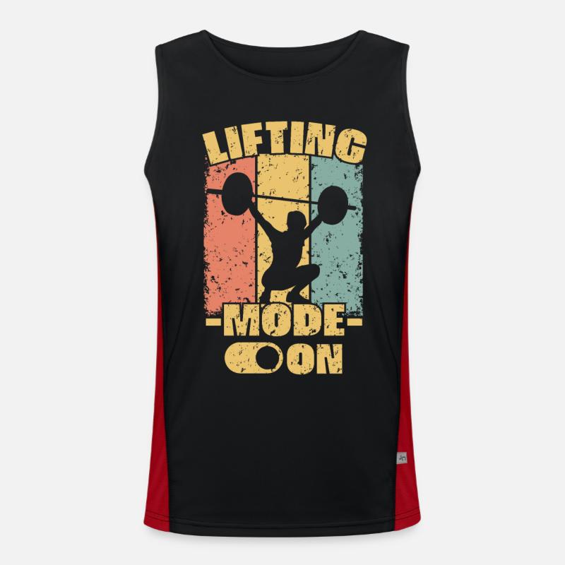 Frauen Gewichtheben retro Funktionelles Kontrast-Tank Top für Männer 