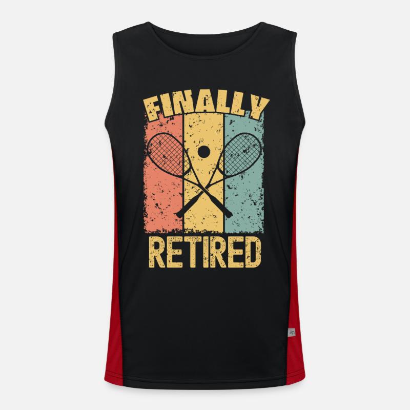 Squash Ruhestand retro Funktionelles Kontrast-Tank Top für Männer 
