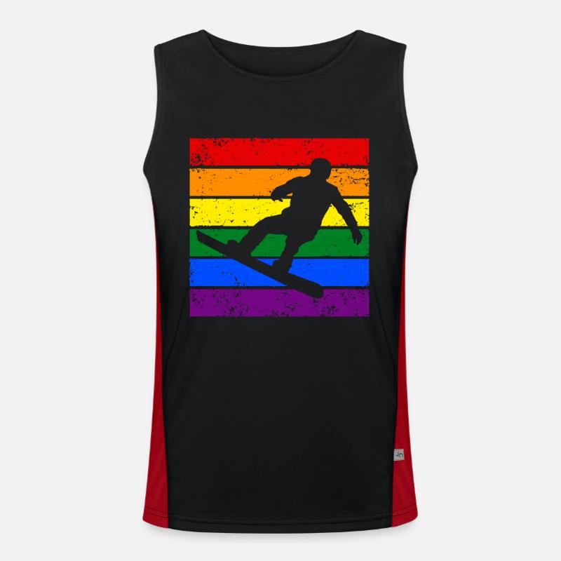 Snowboard LGBTQ Débardeur respirant contrasté Homme 