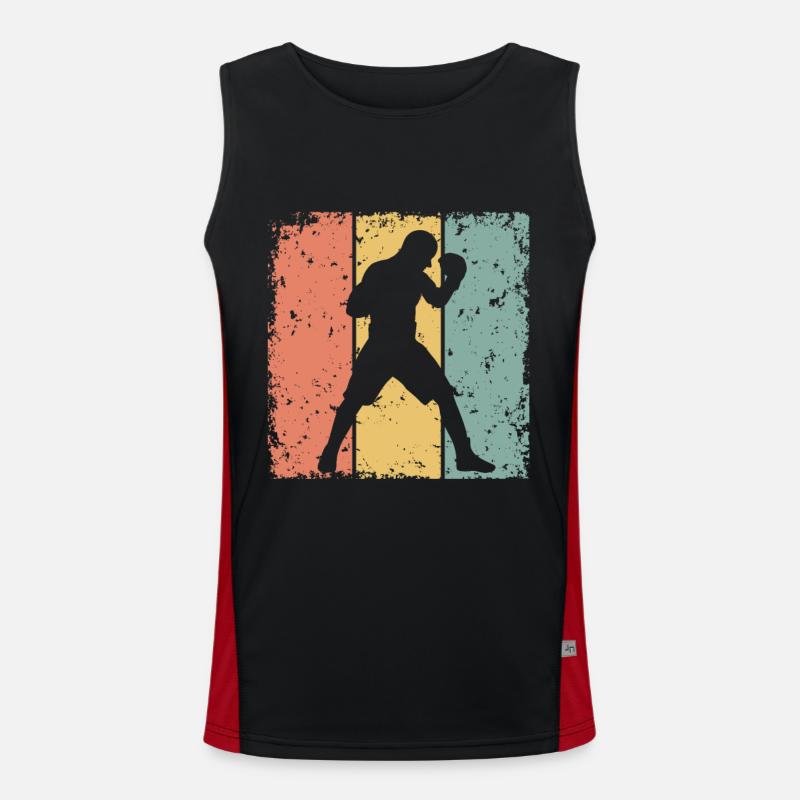 Boxe rétro Débardeur respirant contrasté Homme 