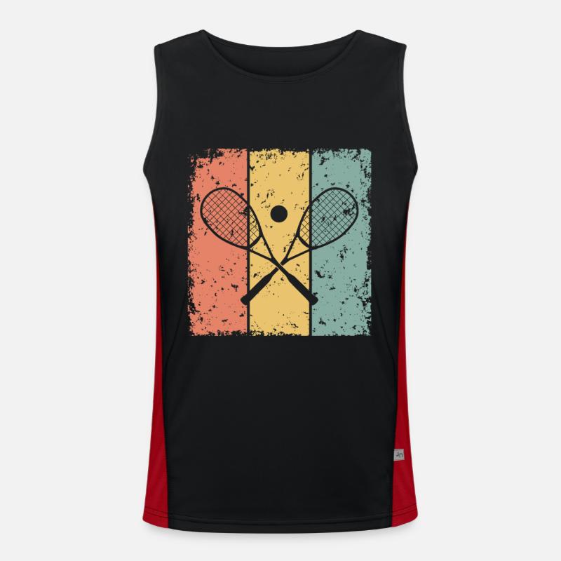 Squash rétro Débardeur respirant contrasté Homme 