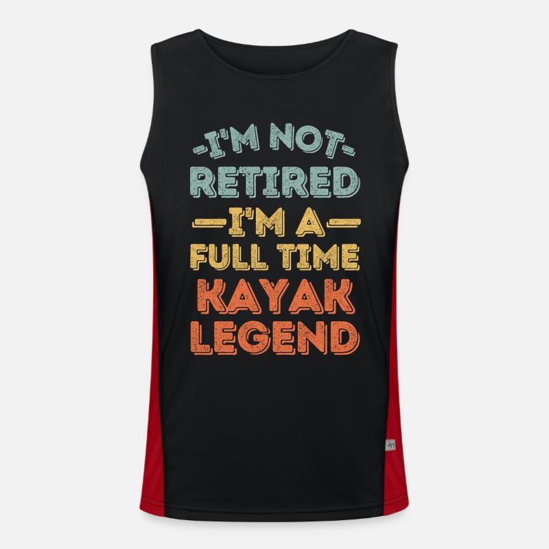 Retired and kayak legend Men's Functional Contrast Tank Top 