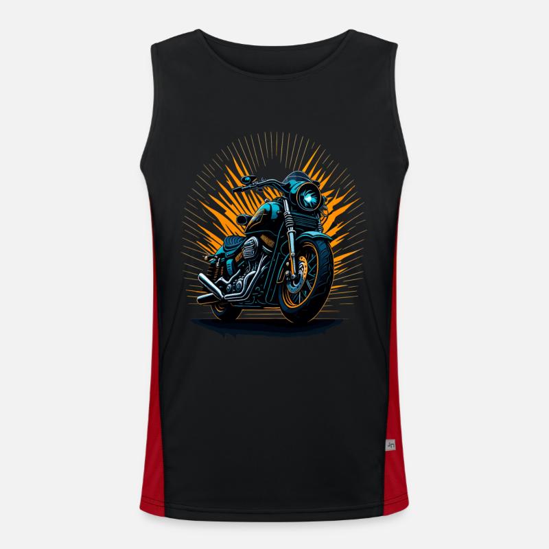 Classic motorcycle Men's Functional Contrast Tank Top 