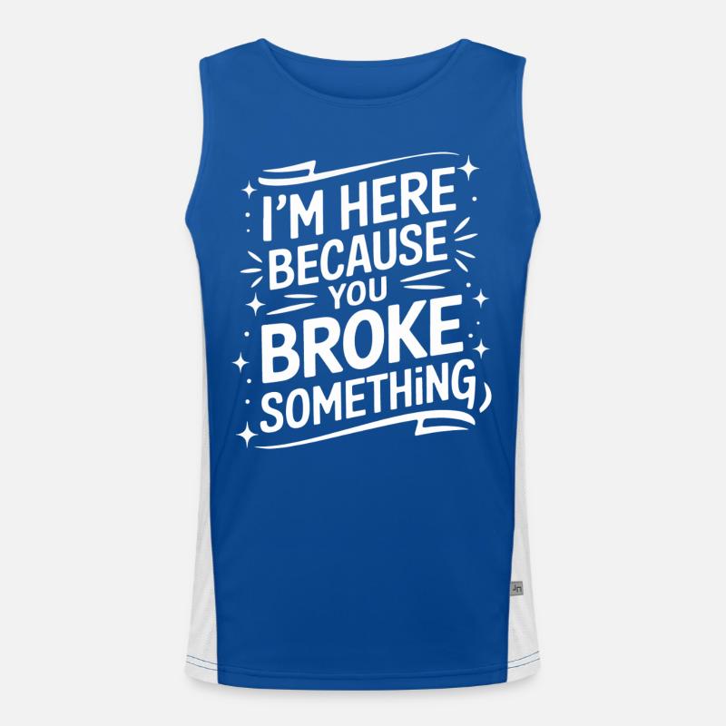 Technical Support Computer Men's Functional Contrast Tank Top 