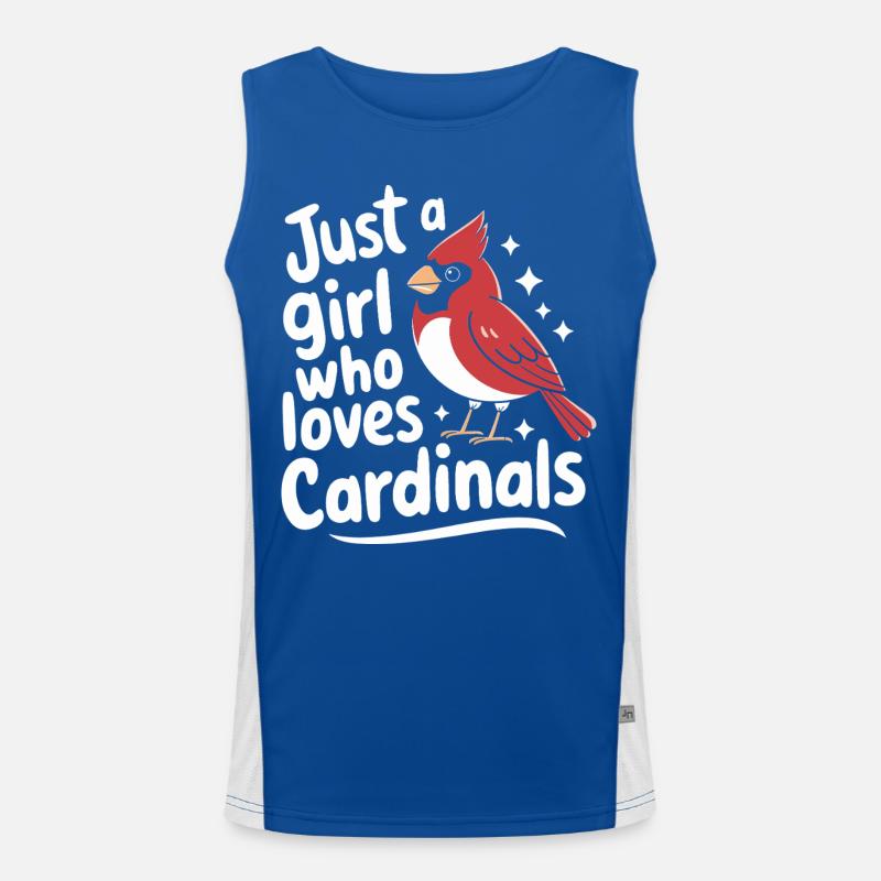Kardinal Rotkardinal Vogel Roter Kardinal Funktionelles Kontrast-Tank Top für Männer 