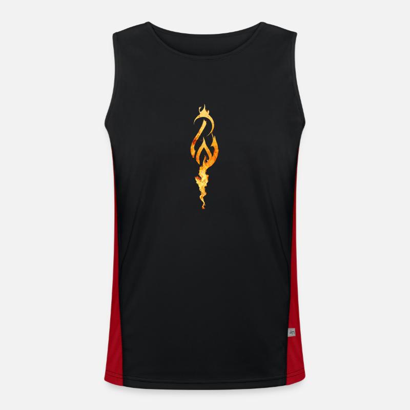 Wikinger Symbol Funktionelles Kontrast-Tank Top für Männer 