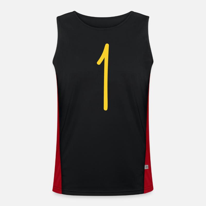 1 Funktionelles Kontrast-Tank Top für Männer 