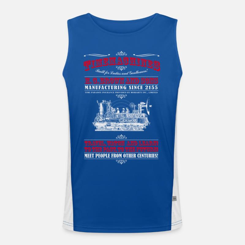 Time Machines (light) Men's Functional Contrast Tank Top 