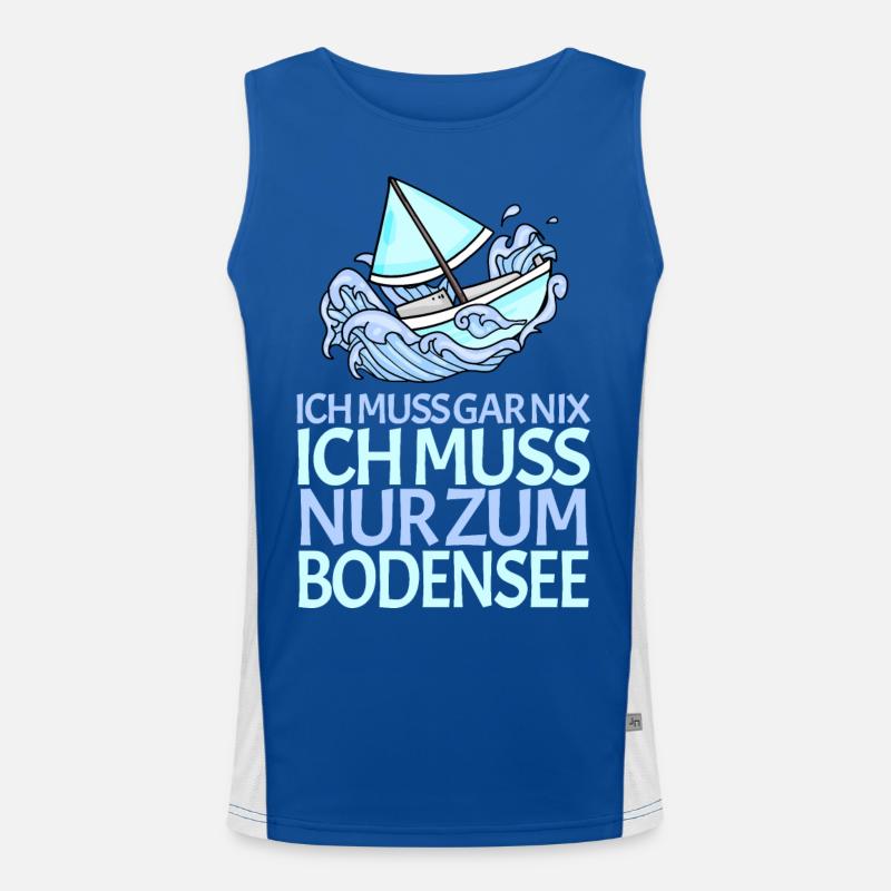Bodensee Funktionelles Kontrast-Tank Top für Männer 