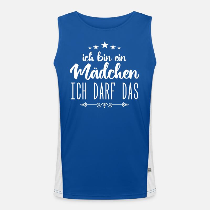 Baby Mädchen Ich darf das, ich bin ein Mädchen !! Funktionelles Kontrast-Tank Top für Männer 