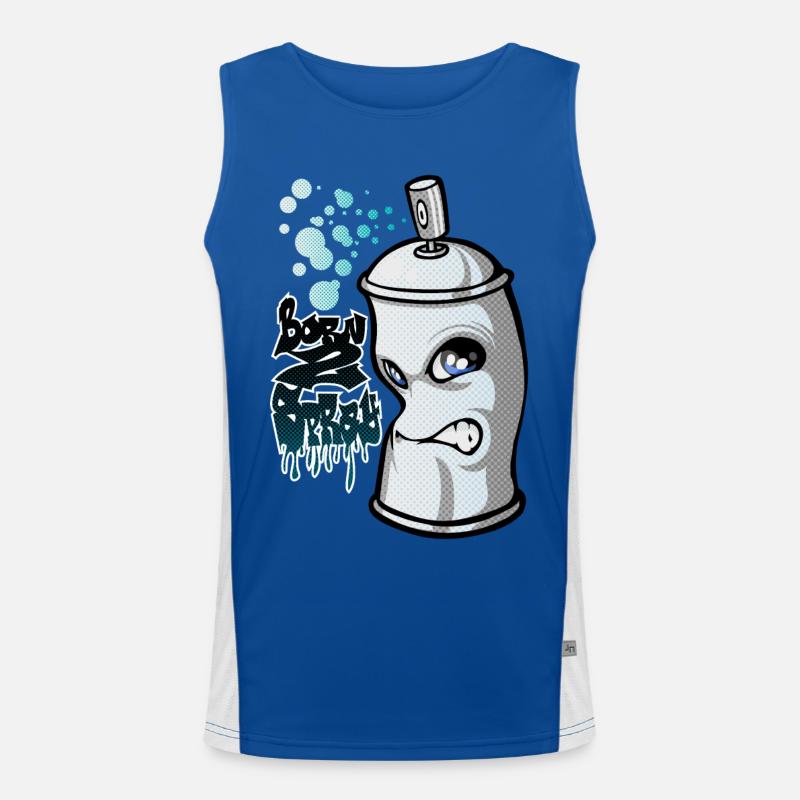 Spray und Graffiti Funktionelles Kontrast-Tank Top für Männer 