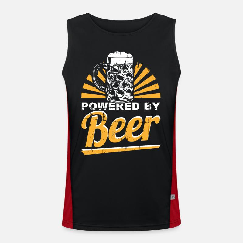 Bier Sauftour Funktionelles Kontrast-Tank Top für Männer 