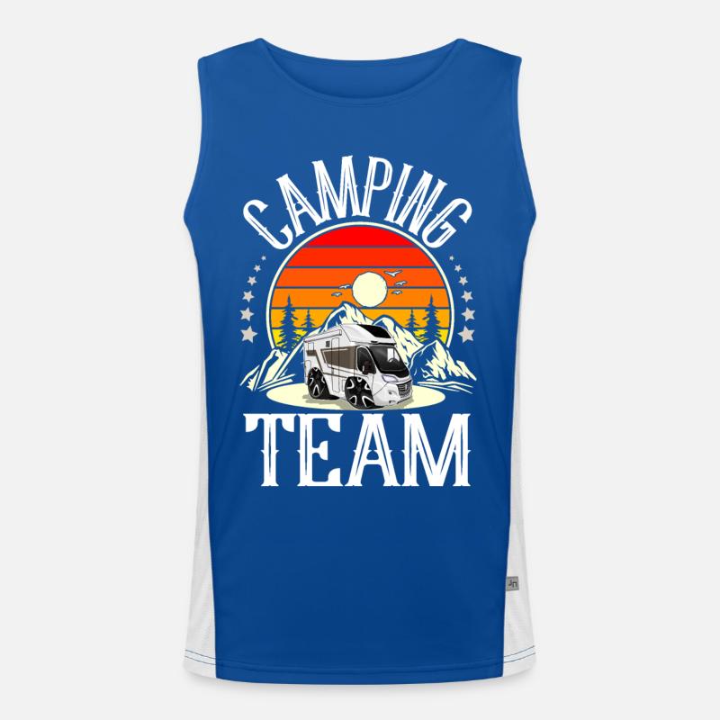 Camping Team Funktionelles Kontrast-Tank Top für Männer 