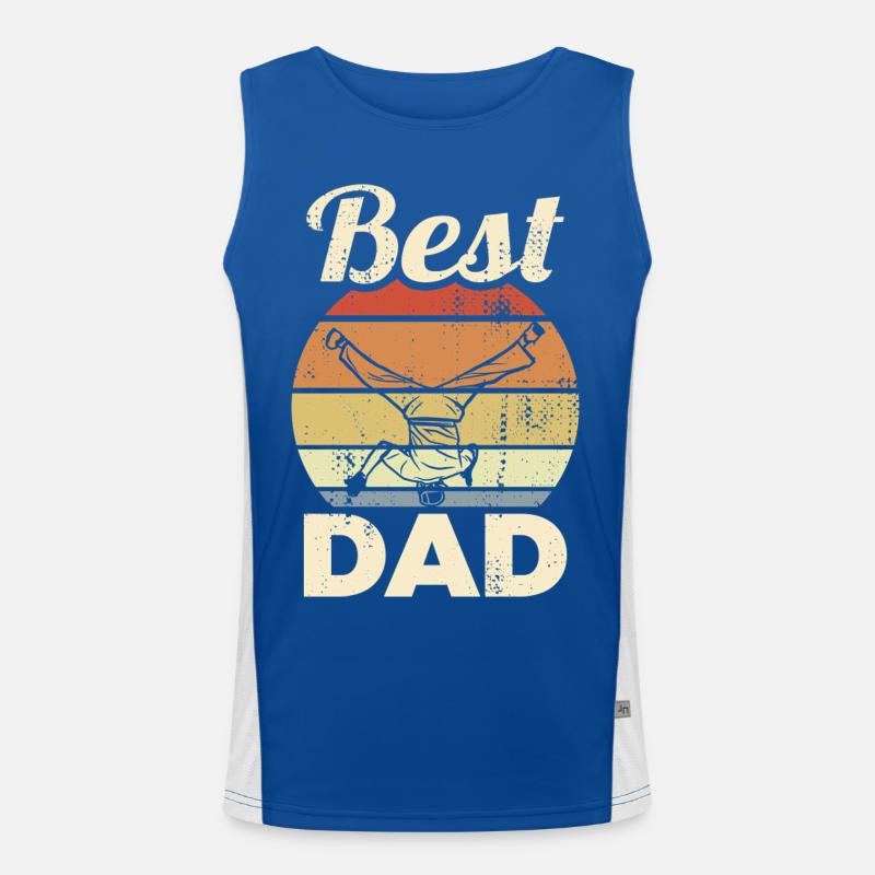 Best Breakdance Dad Men's Functional Contrast Tank Top 
