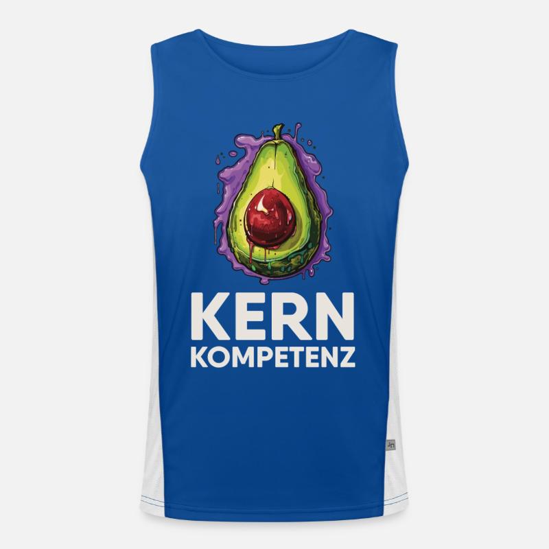 Avocado core competence humor Men's Functional Contrast Tank Top 