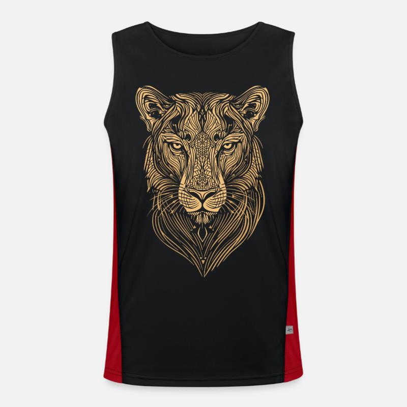 Trait - Tigre Débardeur respirant contrasté Homme 