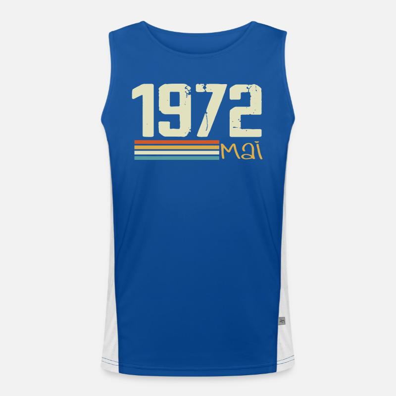 May 1972 Men's Functional Contrast Tank Top 