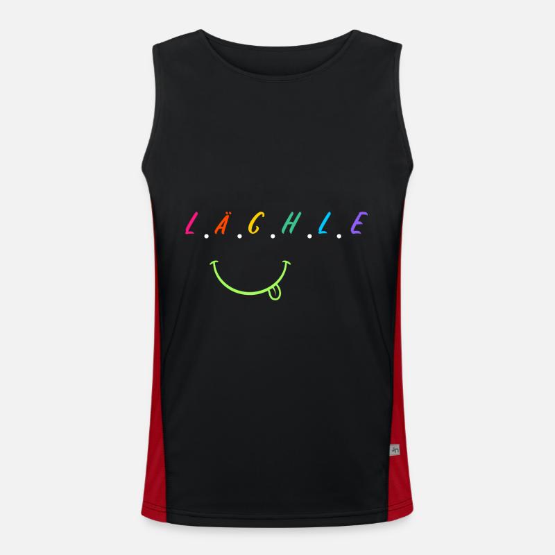 Lächle Funktionelles Kontrast-Tank Top für Männer 