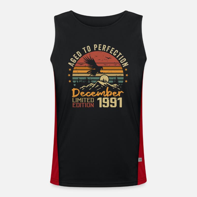 Die Legenden wurden im Dezember 1991 - 1991 geboren Funktionelles Kontrast-Tank Top für Männer 