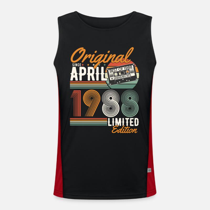 Original since April 1988 Men's Functional Contrast Tank Top 