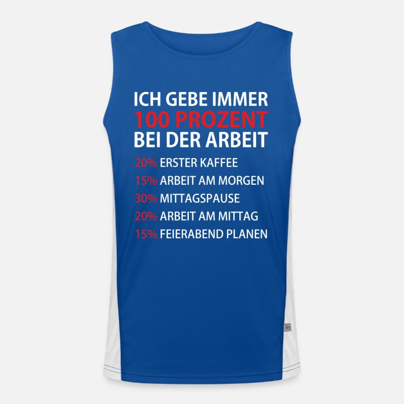 Work colleague colleague funny gift Men's Functional Contrast Tank Top 