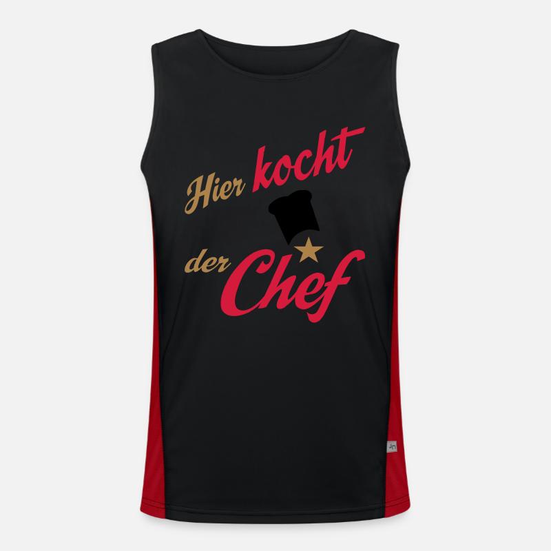 cuire à feu Débardeur respirant contrasté Homme 