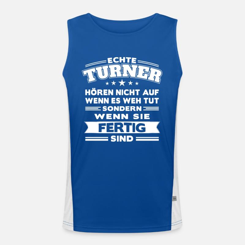 Echte Turner Funktionelles Kontrast-Tank Top für Männer 