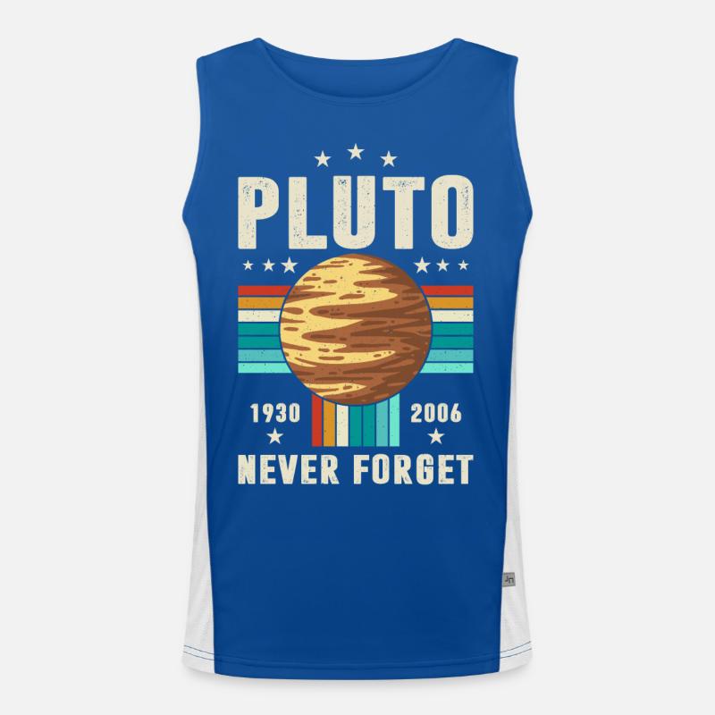 pluto never forget Graphic Men's Functional Contrast Tank Top 