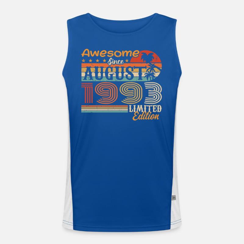 1993 August Geschenkidee August 1993 Funktionelles Kontrast-Tank Top für Männer 