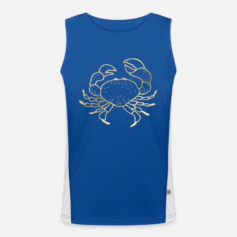 Krabbe Funktionelles Kontrast-Tank Top für Männer 