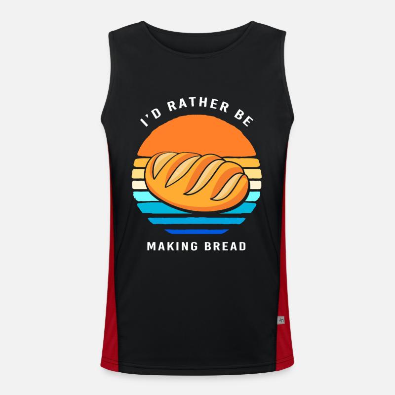 Baker Baker Baking - Men's Functional Contrast Tank Top  - black/red