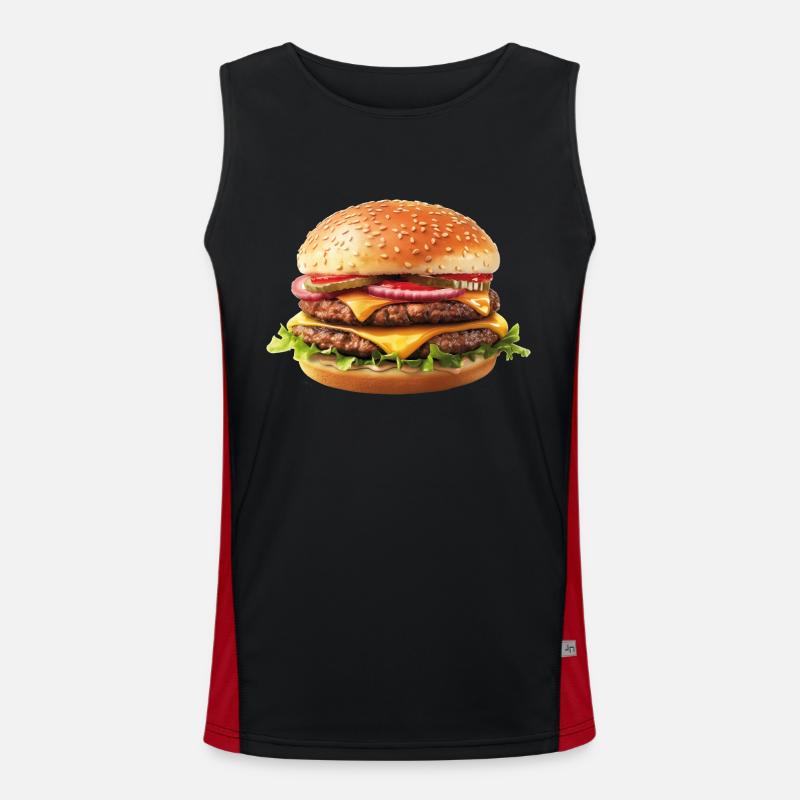 Burger Débardeur respirant contrasté Homme 