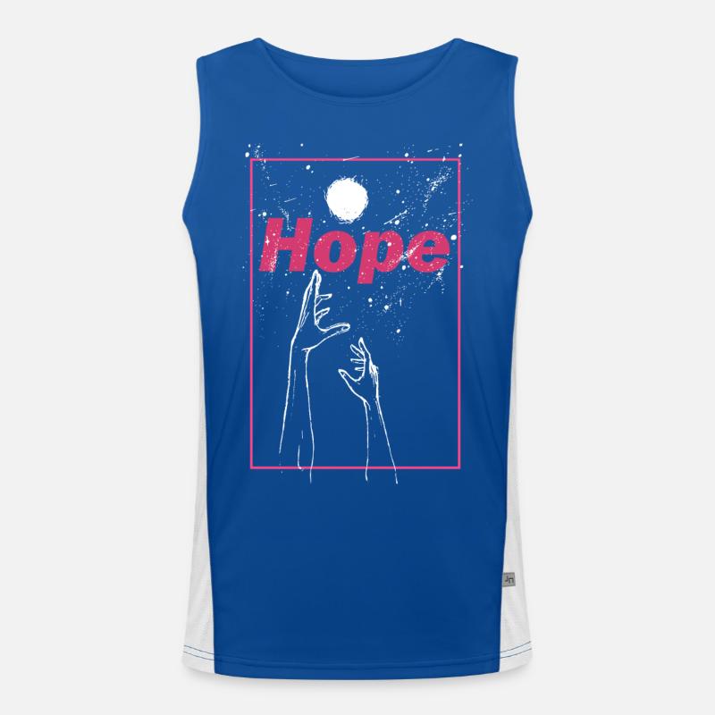 Hope Graphic Men's Functional Contrast Tank Top 
