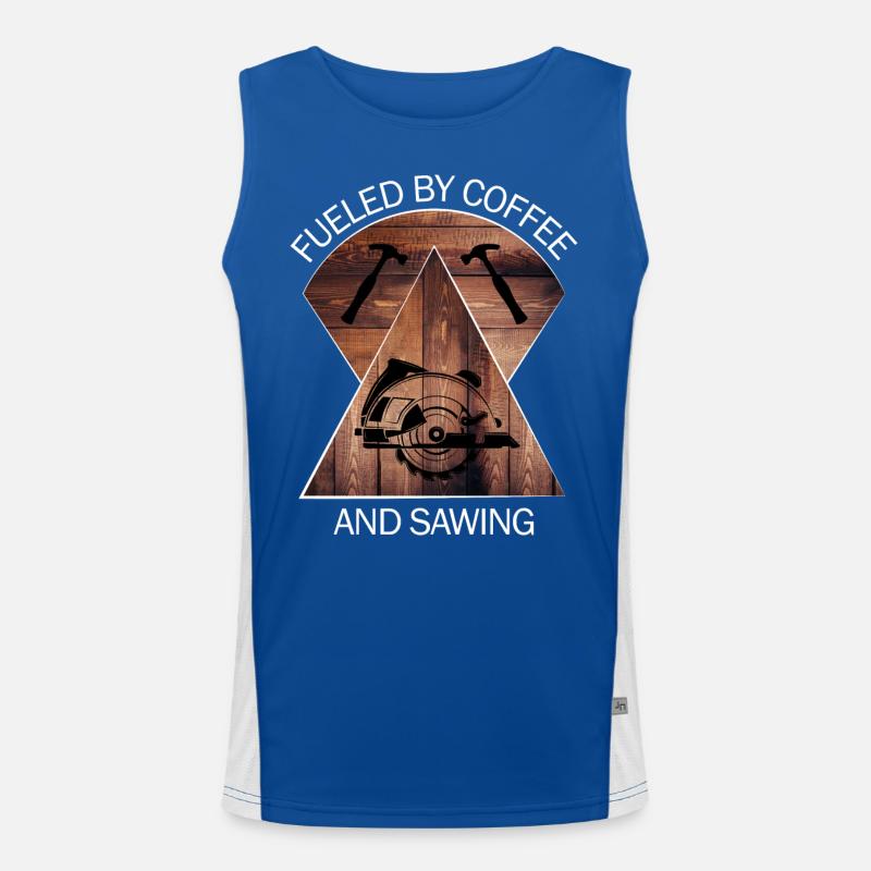 Schreiner Tischler Zimmere Handwerker Holz Funktionelles Kontrast-Tank Top für Männer 