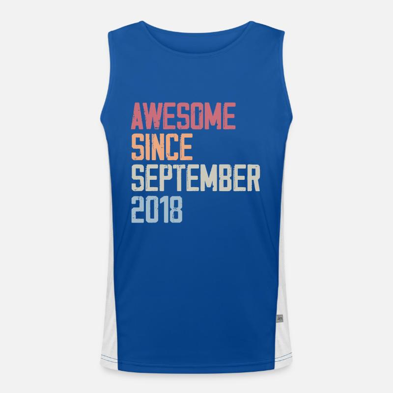 Bogosse geboren im September 2018 Geburtstagsgeschenk Funktionelles Kontrast-Tank Top für Männer 