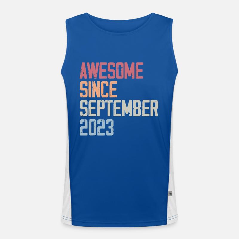 Bogosse geboren im September 2023 Geburtstagsgeschenk Funktionelles Kontrast-Tank Top für Männer 