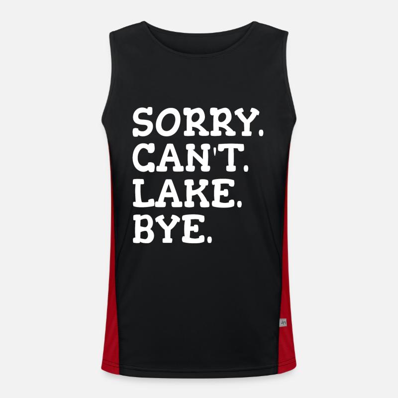 Sorry Can't lake Bye Débardeur respirant contrasté Homme 